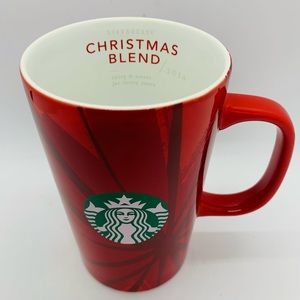 Starbucks 2014 Red Coffee Mug "Christmas Blend" 12 oz